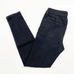 A2 Jeans black distressed denim jeans